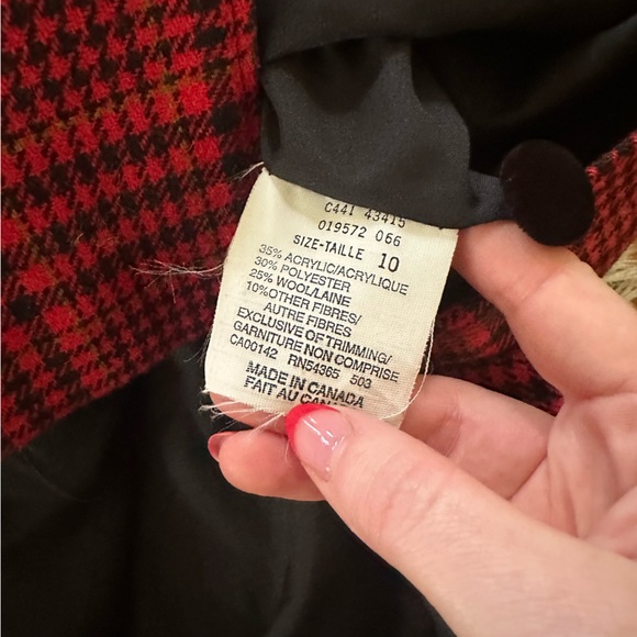 Vintage 1990s Wool Tartan Plaid Blazer - Picture 10 of 10